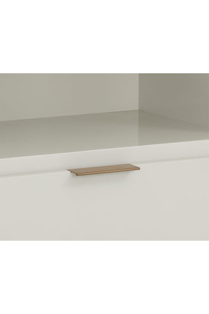 Modern European furniture - Rectangular Cream Bedside Table - www.oroa.com