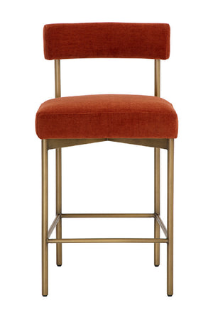 Modern European furniture - Low Back Fabric Counter Stool - www.oroa.com