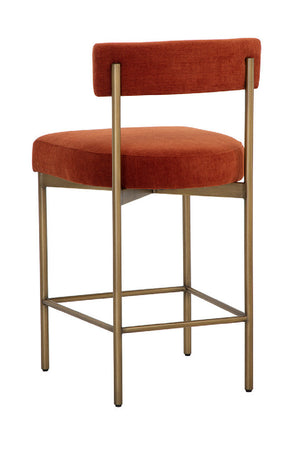 Modern European furniture - Low Back Fabric Counter Stool - www.oroa.com