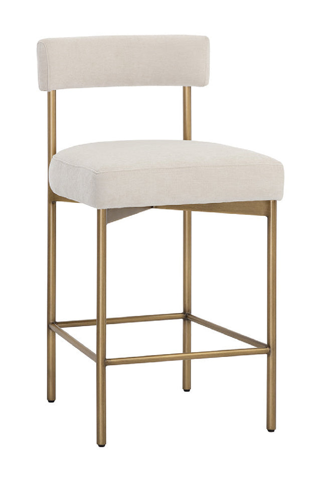 Modern European furniture - Low Back Fabric Counter Stool - www.oroa.com