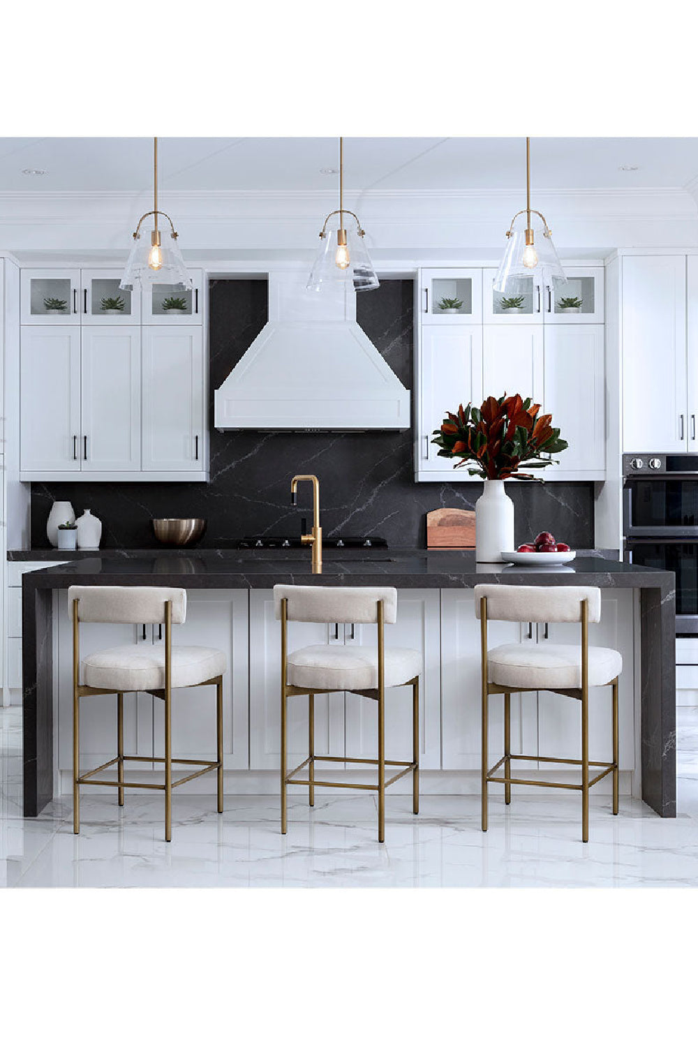 Modern European furniture - Low Back Fabric Counter Stool - www.oroa.com