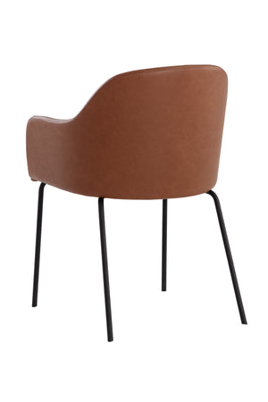 Modern European furniture - Leather Look Dining Armchair - www.oroa.com