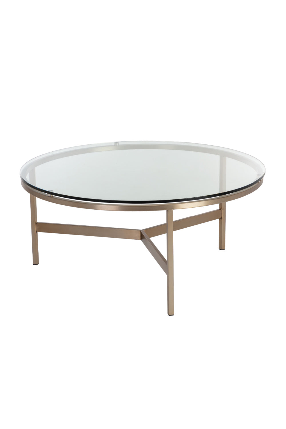   Modern European furniture - Bronze Framed Glass Coffee Table - www.oroa.com | Oroa.com
