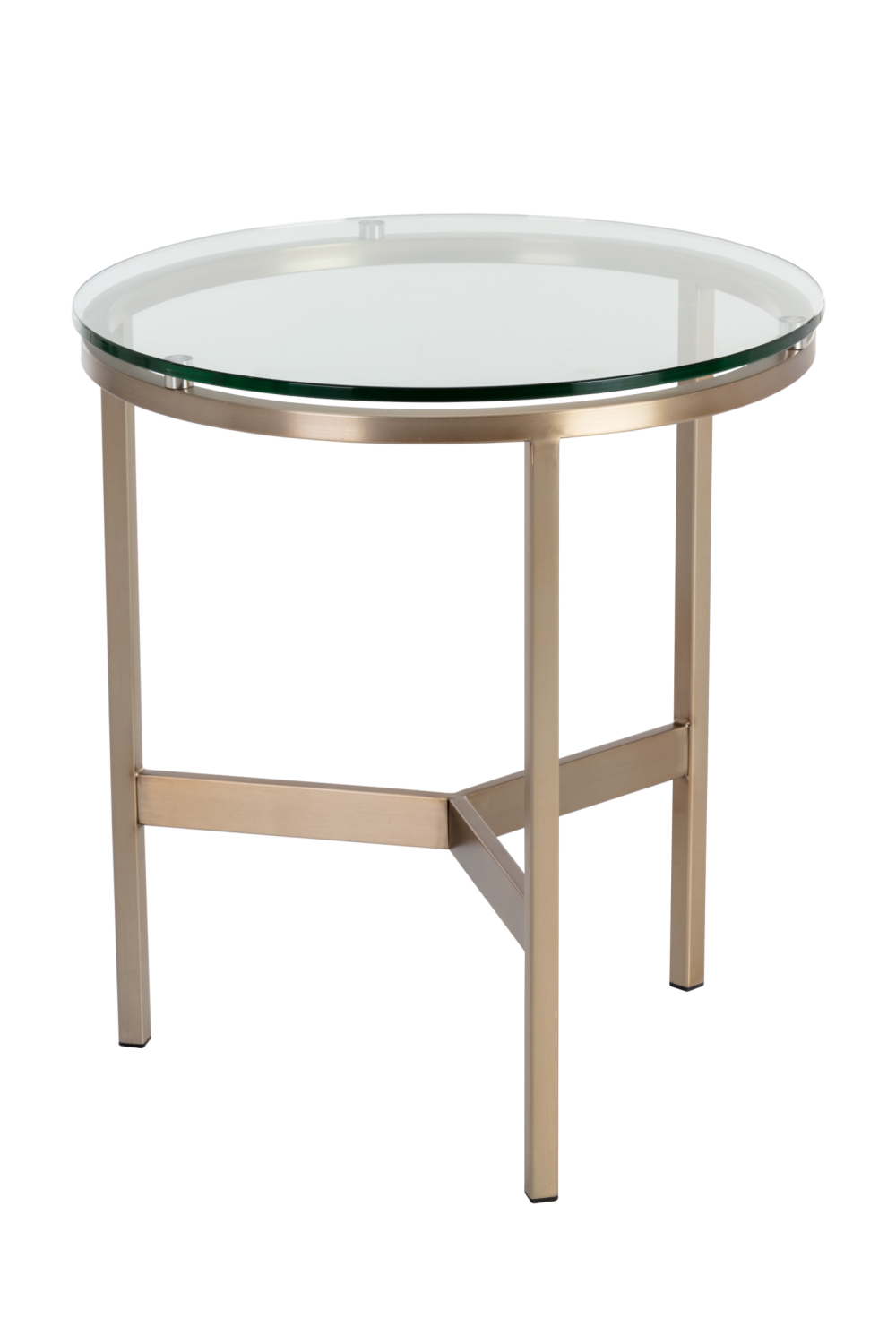   Tempered Glass Round End Table  Modern European furniture - www.oroa.com | Oroa.com