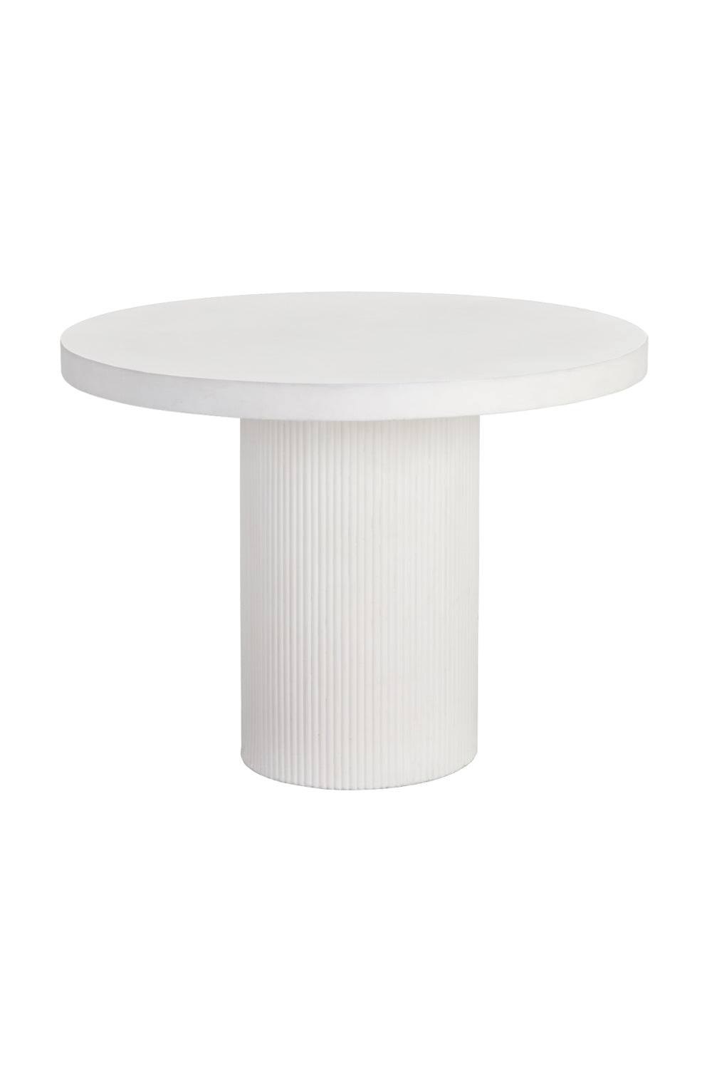 Modern European furniture - White Concrete Indoor/Outdoor Dining Table - www.oroa.com
