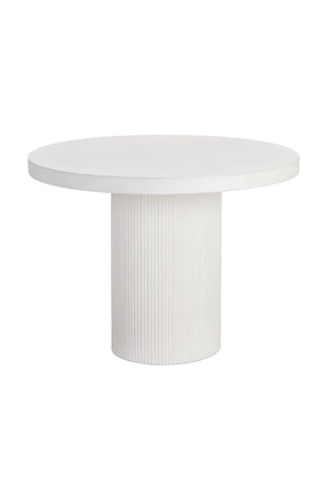Modern European furniture - White Concrete Indoor/Outdoor Dining Table - www.oroa.com