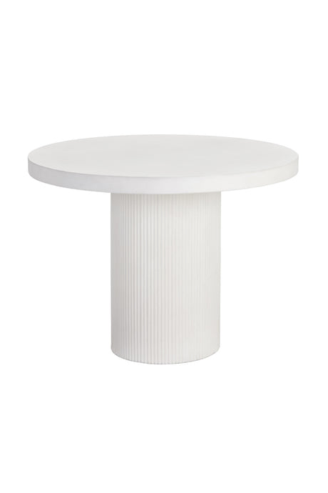 Modern European furniture - White Concrete Indoor/Outdoor Dining Table - www.oroa.com