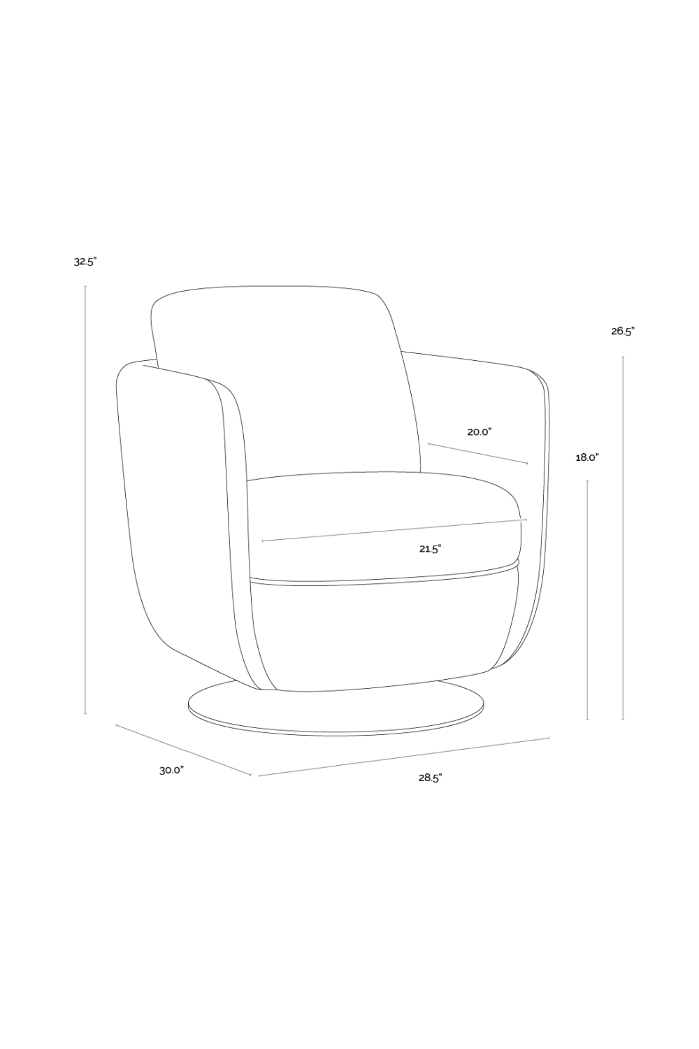   Modern European furniture - Gold Base Swivel Lounge Chair - www.oroa.com | Oroa.com