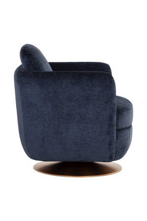   Modern European furniture - Gold Base Swivel Lounge Chair - www.oroa.com | Oroa.com