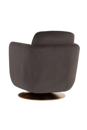   Modern European furniture - Gold Base Swivel Lounge Chair - www.oroa.com | Oroa.com