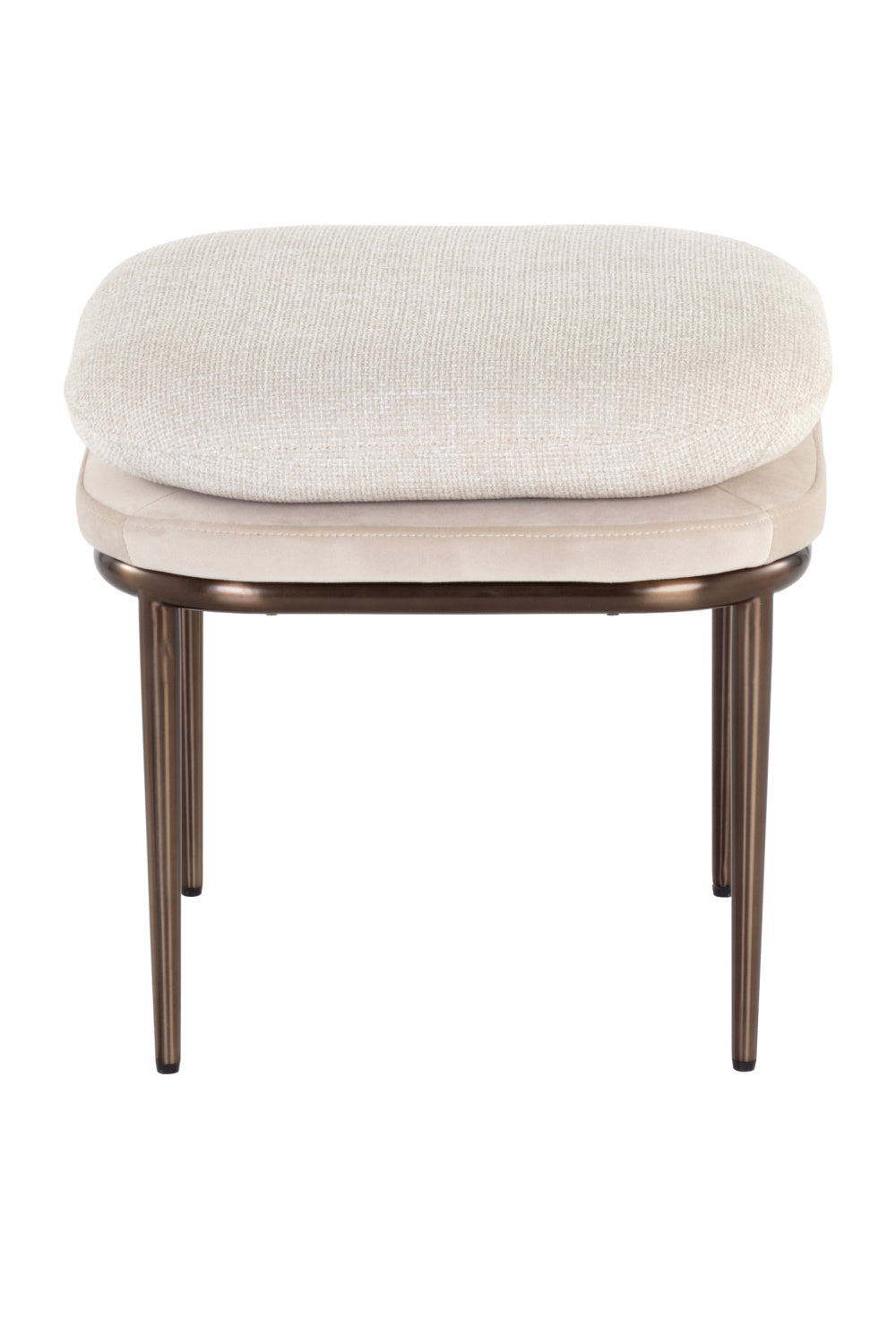  Modern European furniture - Cream Padded Stool - www.oroa.com | Oroa.com