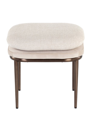   Modern European furniture - Cream Padded Stool - www.oroa.com | Oroa.com