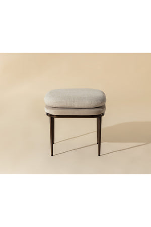   Modern European furniture - Cream Padded Stool - www.oroa.com | Oroa.com