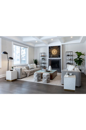 Gray Hand-tufted Area Rug | Splendido Calais | Oroa.com