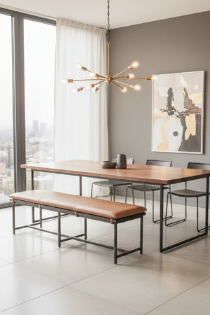   Modern European furniture - Tan Leather Bench - www.oroa.com | Oroa.com