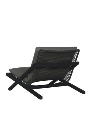 Modern European furniture - Teak Framed Indoor/Outdoor Lounge Chair - www.oroa.com