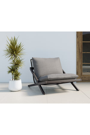 Modern European furniture - Teak Framed Indoor/Outdoor Lounge Chair - www.oroa.com