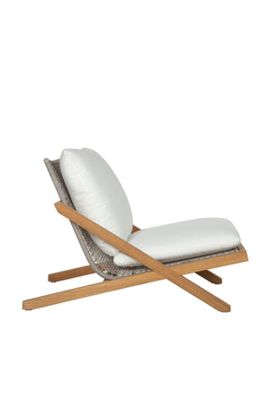 Modern European furniture - Teak Framed Indoor/Outdoor Lounge Chair - www.oroa.com