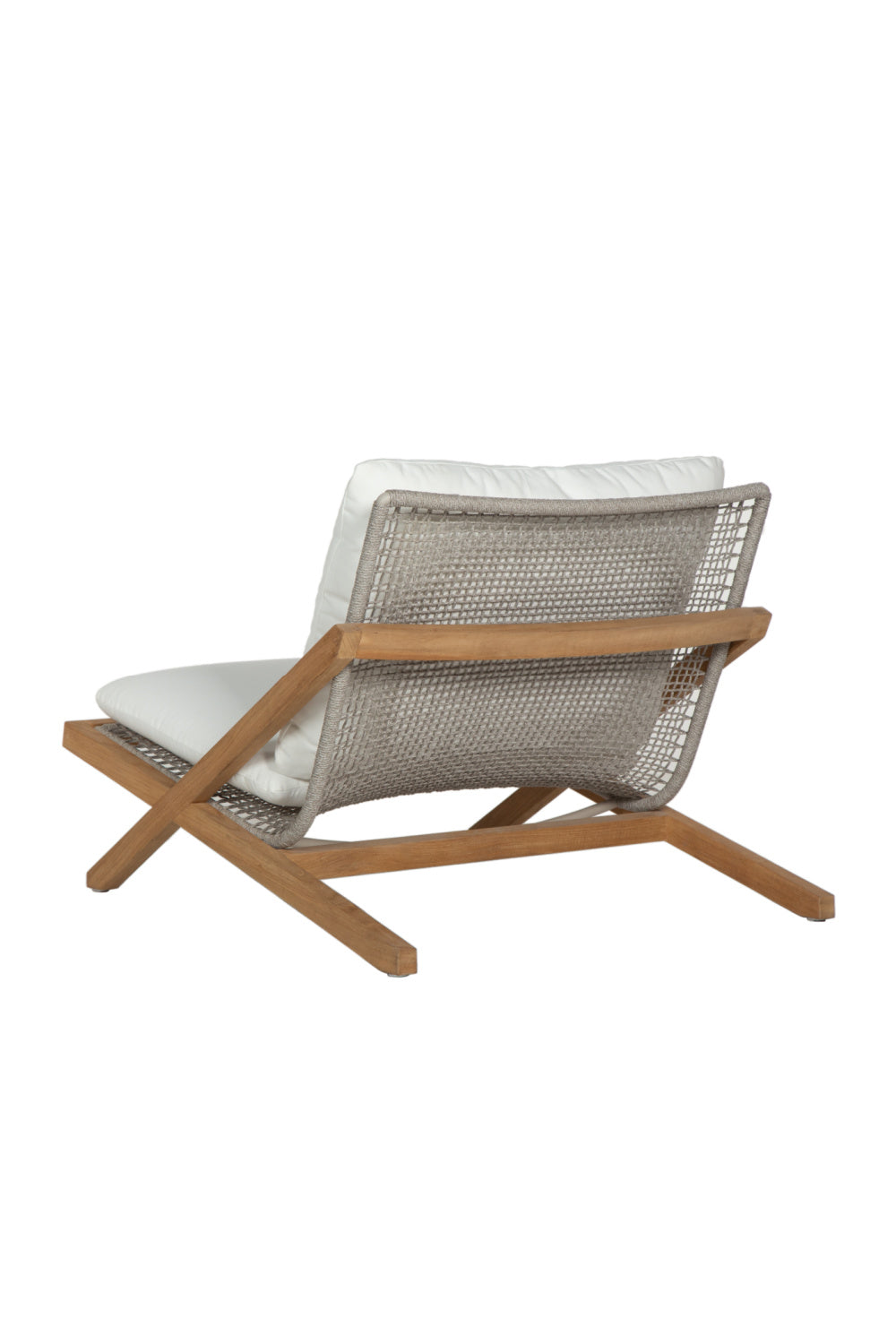 Modern European furniture - Teak Framed Indoor/Outdoor Lounge Chair - www.oroa.com