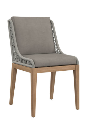 Modern European furniture - Contemporary Indoor/Outdoor Teak & Woven Dining Chair - www.oroa.com