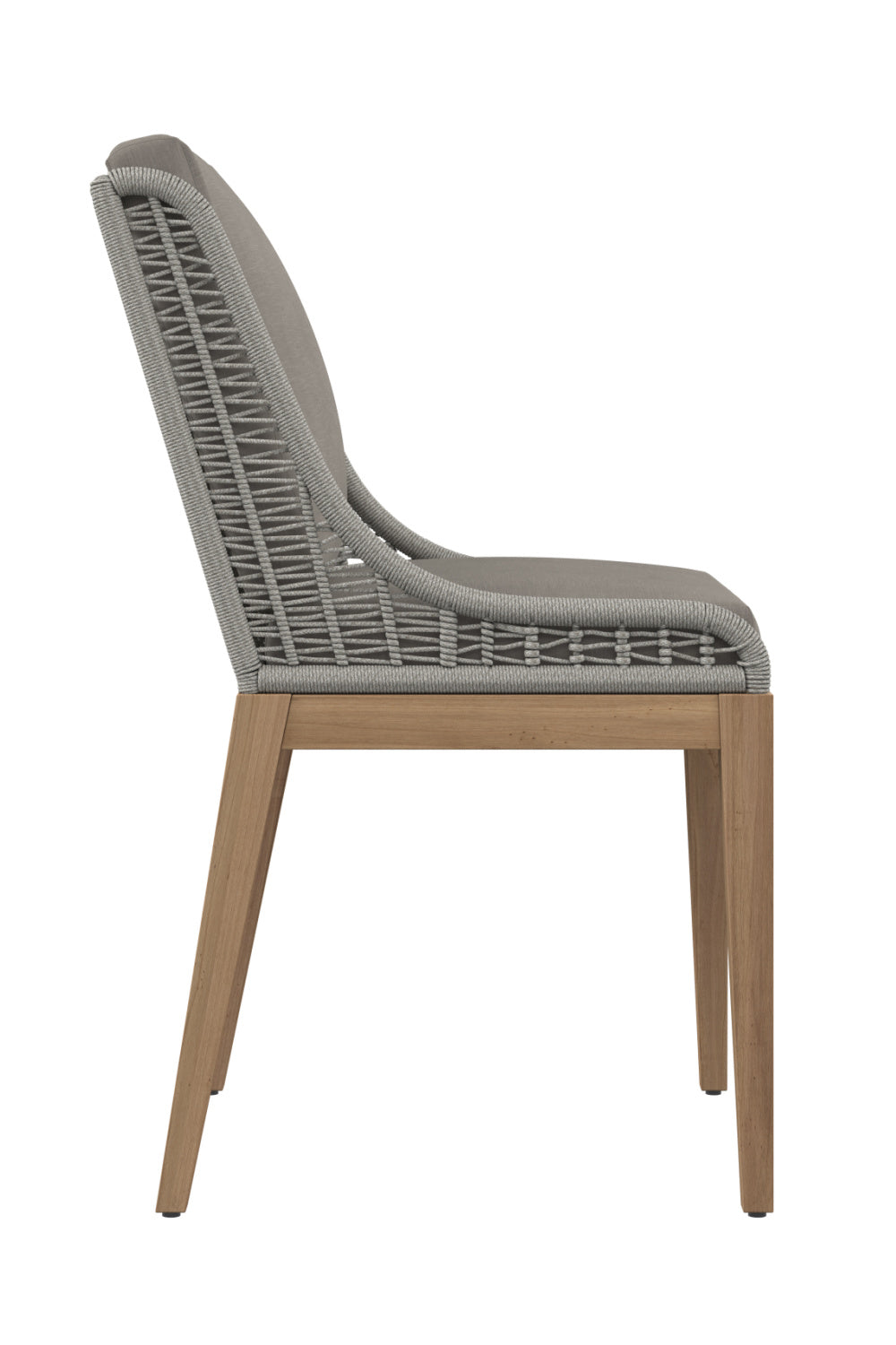 Modern European furniture - Contemporary Indoor/Outdoor Teak & Woven Dining Chair - www.oroa.com
