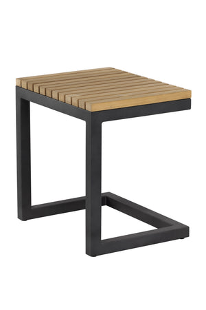   Modern European furniture - C-Shaped Teak Indoor/Outdoor End Table - www.oroa.com | Oroa.com