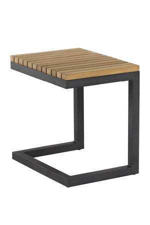   Modern European furniture - C-Shaped Teak Indoor/Outdoor End Table - www.oroa.com | Oroa.com