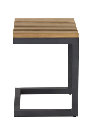   Modern European furniture - C-Shaped Teak Indoor/Outdoor End Table - www.oroa.com | Oroa.com