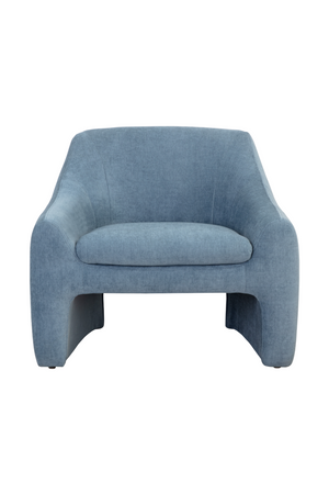 Modern European furniture - Mid-Century Blue Lounge Chair - www.oroa.com