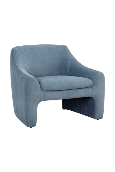 Modern European furniture - Mid-Century Blue Lounge Chair - www.oroa.com