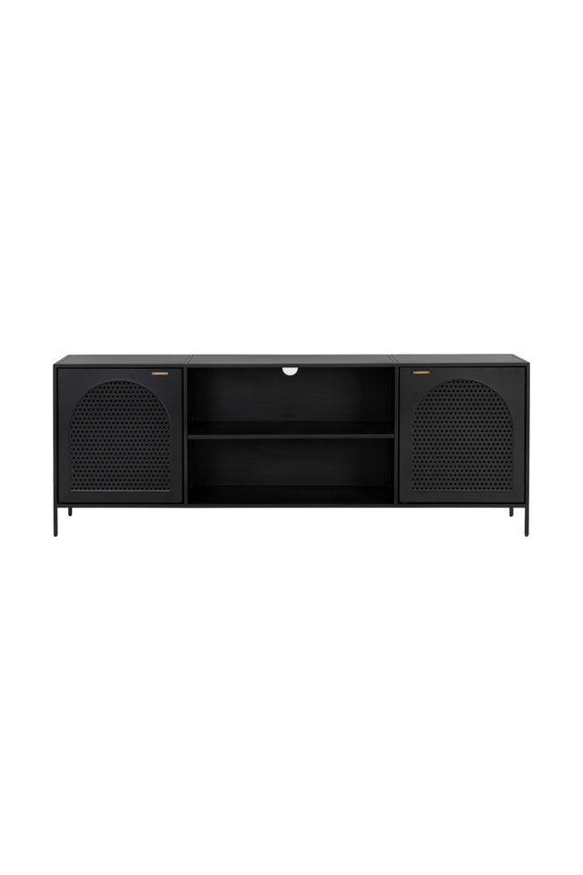 Modern European furniture - Black Metal Storage Cabinet - www.oroa.com