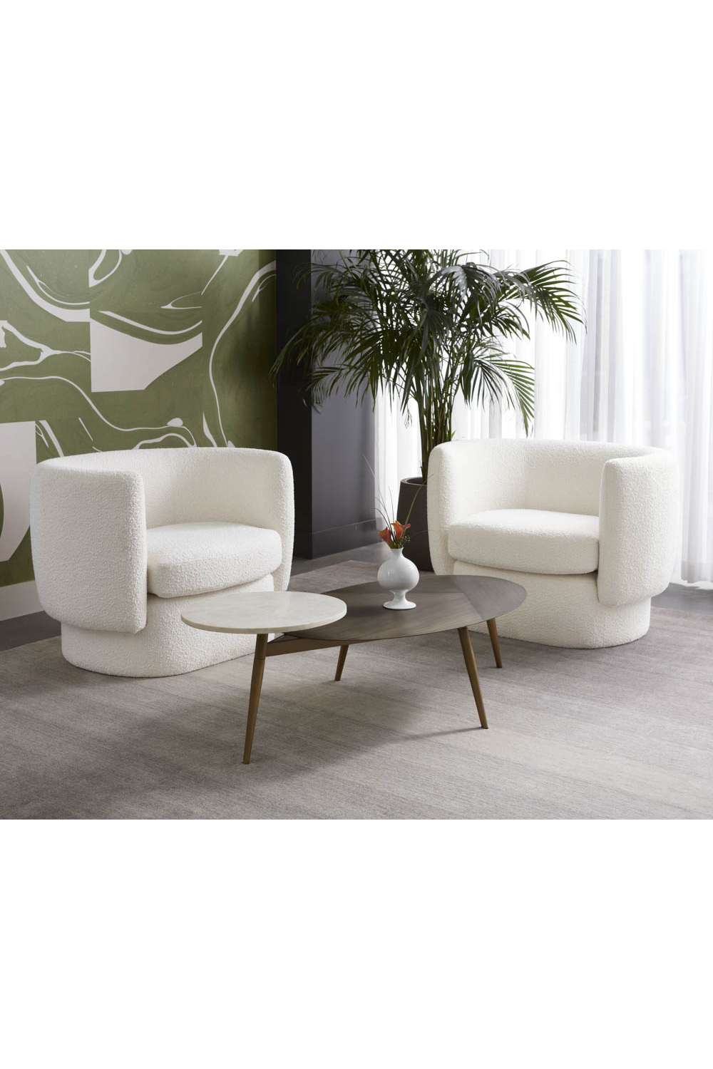   Modern European furniture - Oval Antique Brass Coffee Table - www.oroa.com | Oroa.com