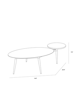   Modern European furniture - Oval Antique Brass Coffee Table - www.oroa.com | Oroa.com