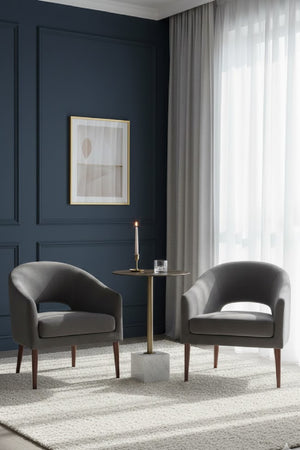 Modern European furniture - Marble Round Bar Table - www.oroa.com