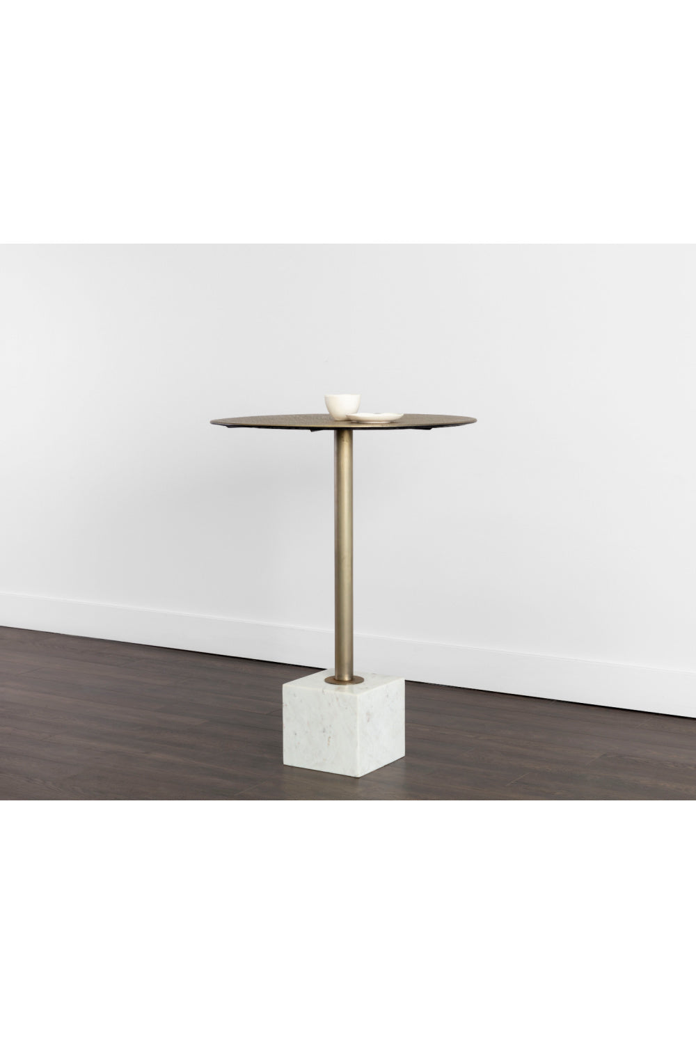Modern European furniture - Marble Round Bar Table - www.oroa.com