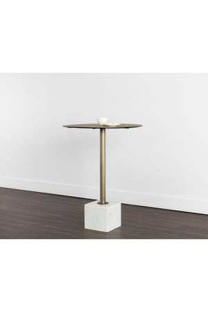 Modern European furniture - Marble Round Bar Table - www.oroa.com