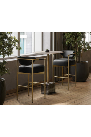 Modern European furniture - Marble Round Bar Table - www.oroa.com