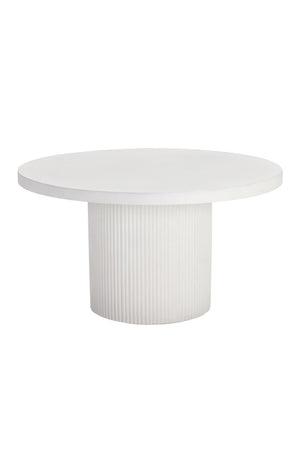 Modern European furniture - White Concrete Indoor/Outdoor Dining Table - www.oroa.com