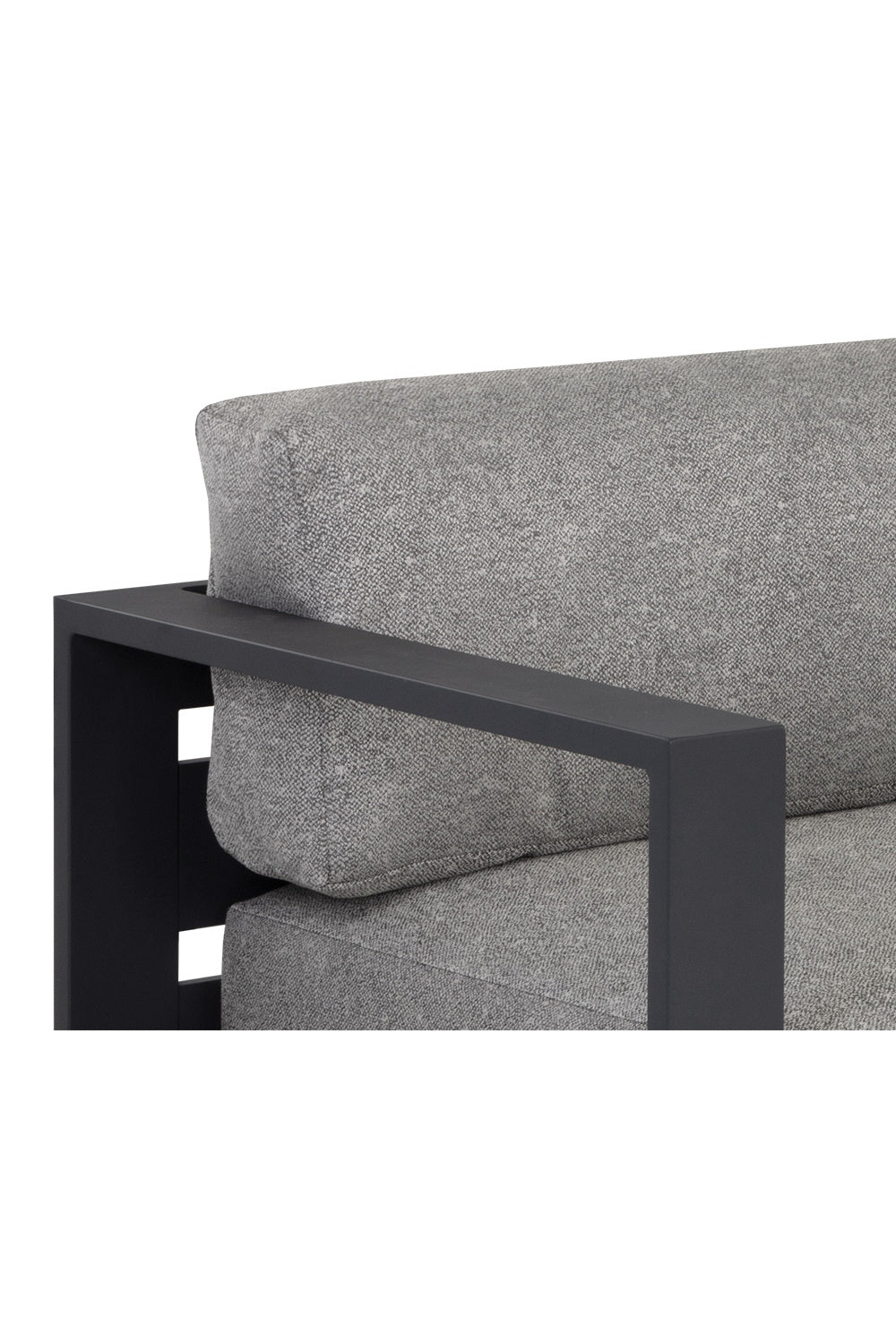 Modern European furniture - Gray Padded Outdoor Sofa - www.oroa.com