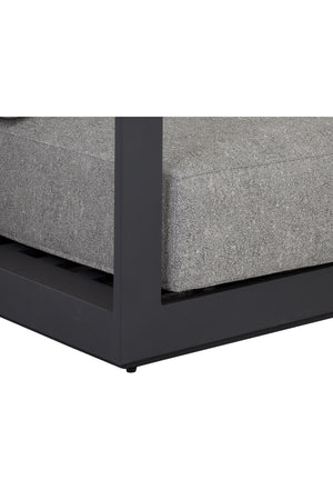 Modern European furniture - Gray Padded Outdoor Sofa - www.oroa.com