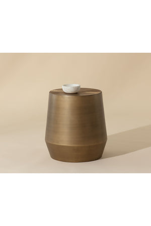   Modern European furniture - Etched Aluminum End Table - www.oroa.com | Oroa.com