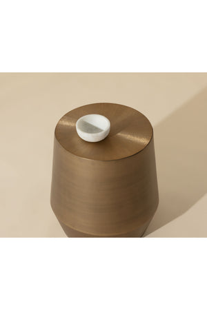   Modern European furniture - Etched Aluminum End Table - www.oroa.com | Oroa.com