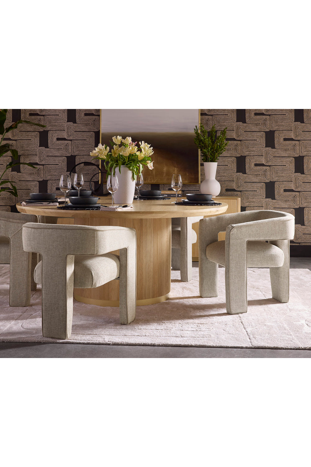 Modern European furniture - Beige Modern Dining Chair - www.oroa.com
