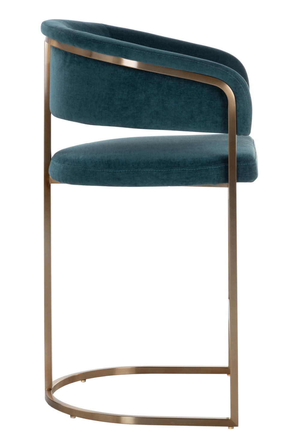 Modern European furniture - Blue Cantilevered Counter Stool - www.oroa.com