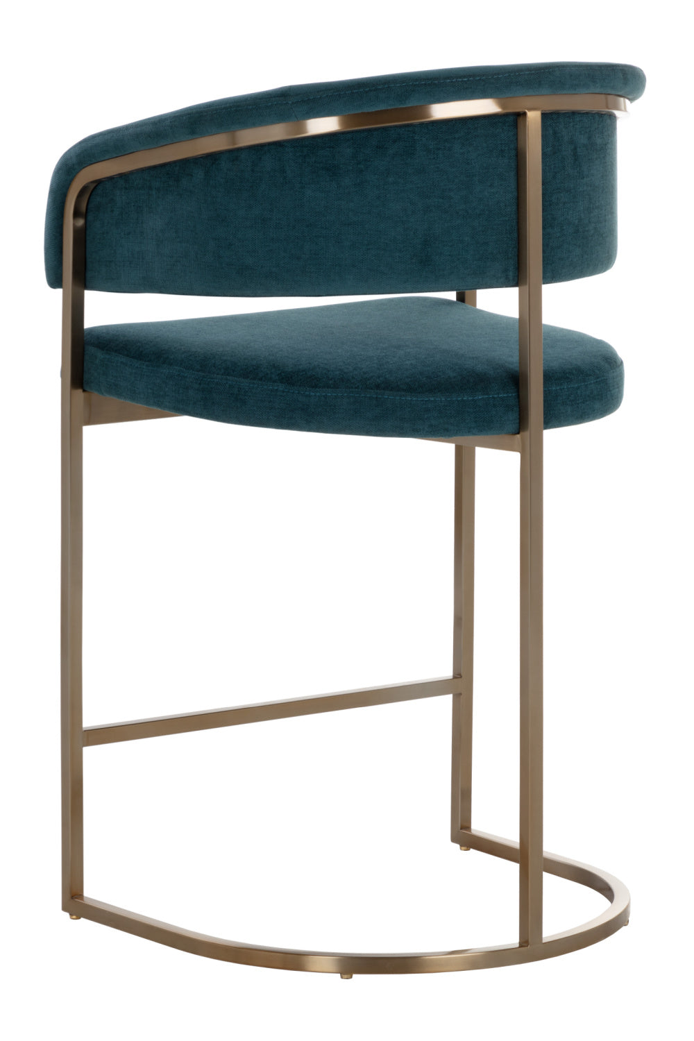 Modern European furniture - Blue Cantilevered Counter Stool - www.oroa.com