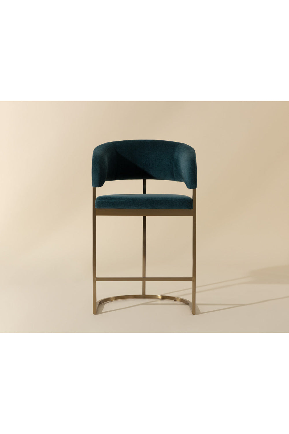 Modern European furniture - Blue Cantilevered Counter Stool - www.oroa.com