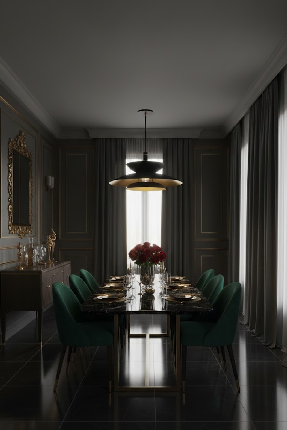 Black Tiered Pendant Light | Splendido Timea | Oroa.com
