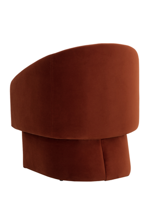   Modern European furniture - Barrel-Back Orange Lounge Chair - www.oroa.com | Oroa.com