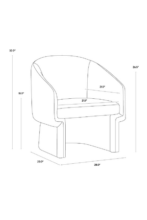   Modern European furniture - Barrel-Back Orange Lounge Chair - www.oroa.com | Oroa.com