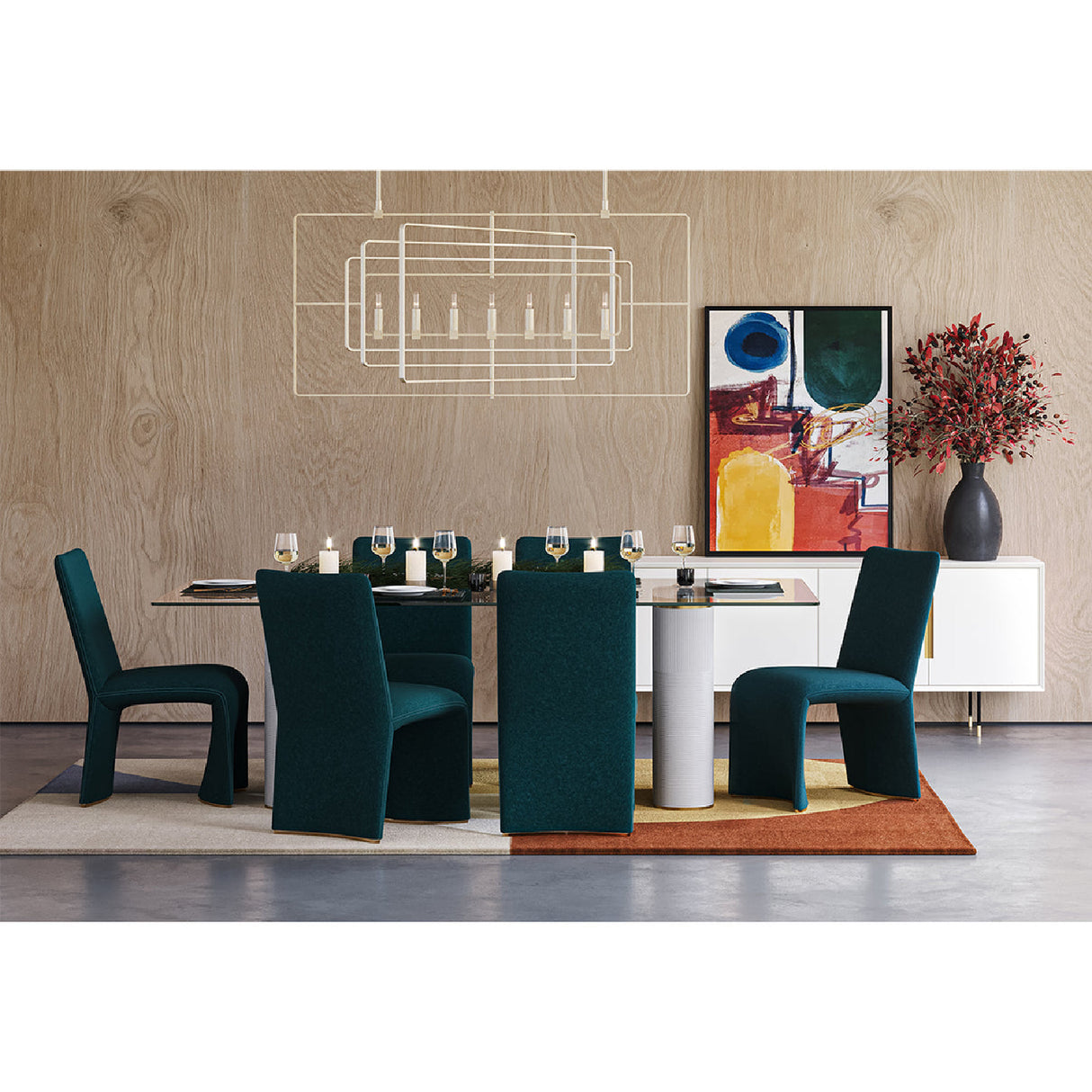   Modern European furniture - 4-Door Cream Modern Sideboard - www.oroa.com | Oroa.com